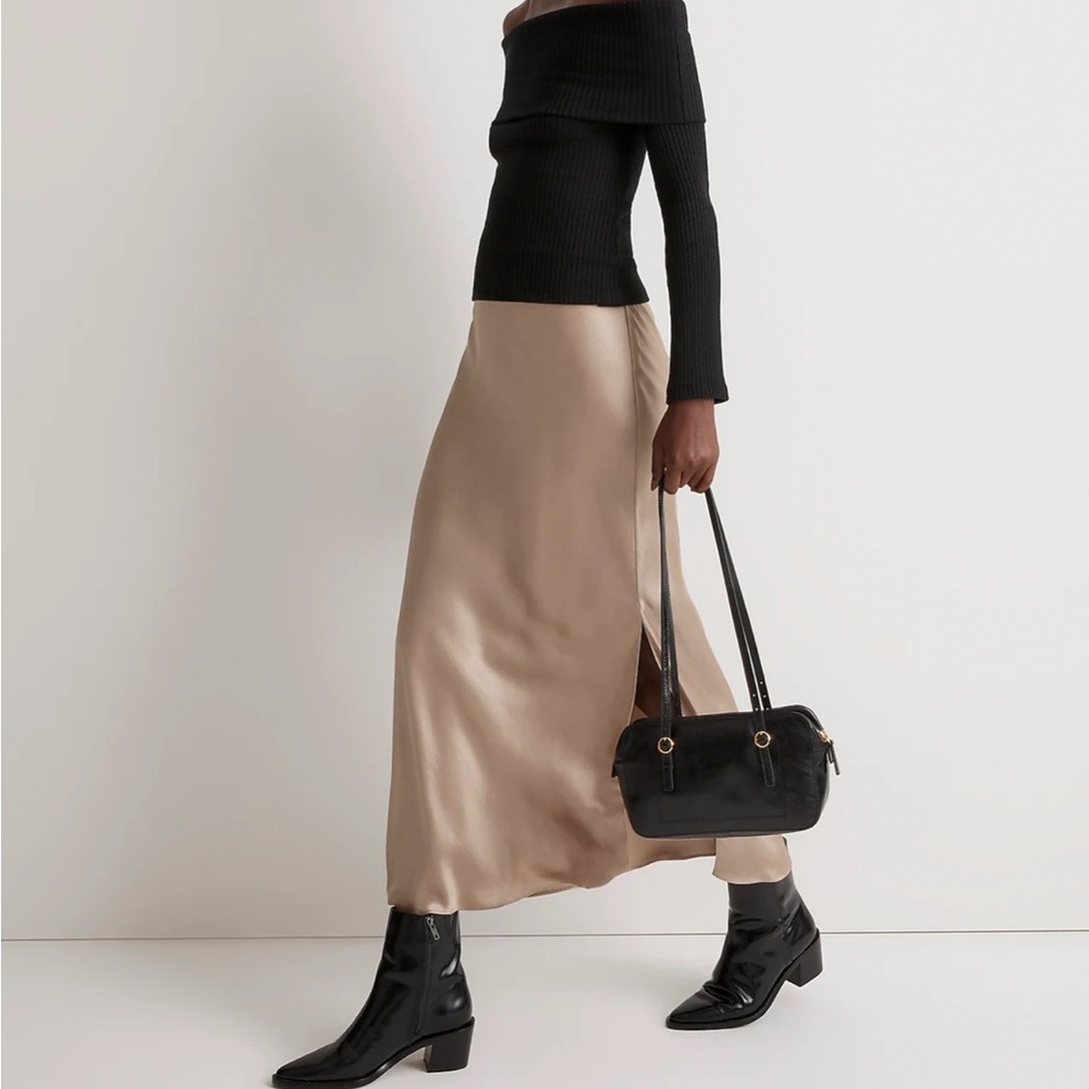 Madewell satin skirt